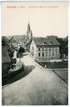 Osterode/Harz. Johannistor mit Blick a.d. Marktkirche