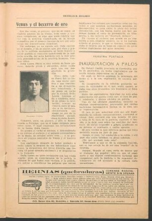 Nuestra portada - Inauguración a palos
