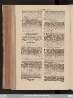 Beati Anselmi de processione spiritus sancti epistola explicit. Eiusdem beati Anselmi Archiespicopi Cantuariensis liber de Similitudinibus incipit.