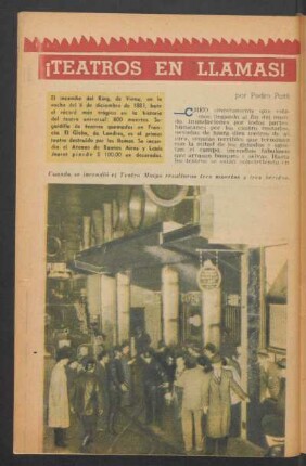 ¡Teatros en llamas!