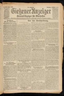 Gießener Anzeiger : General-Anzeiger für Oberhessen