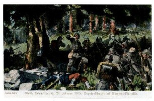 Serie Nr. 32/5: Westl.Kriegsschaupl., 27.02.1915: Vogesenkämpfe bei Blamont-Bionville
