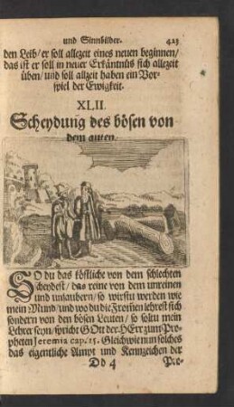XLII. Scheydung des bösen von dem guten.