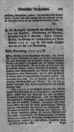 Handwerke und Künste. Slg.10.11.