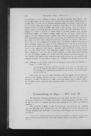 Versammlung zu Riga. - 1427 Juni 24.