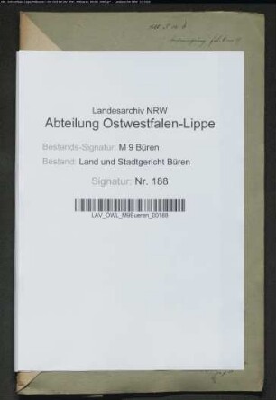 Erblasser: Finger, Conrad: