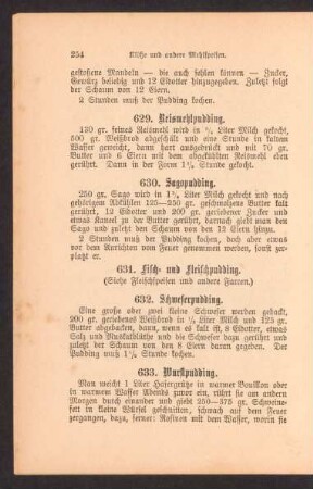 629. Reismehlpudding.