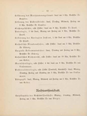 12-14, Rechtswissenschaft