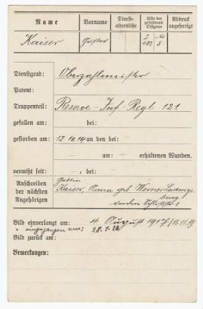 Kaiser, Gustav