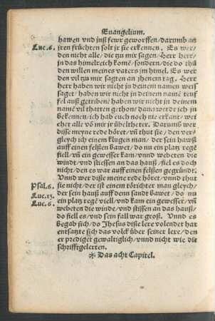 Das acht Capitel.