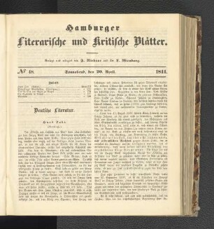 Nummer 48. Sonnabend, den 20. April