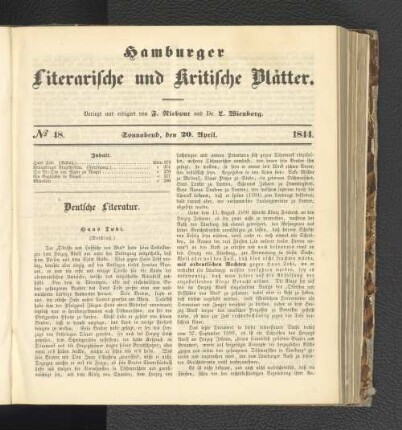 Nummer 48. Sonnabend, den 20. April