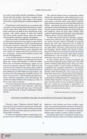 57: Sztuka dawnej polski w badaniach polsko-włoskich