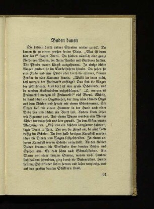 Buden bauen