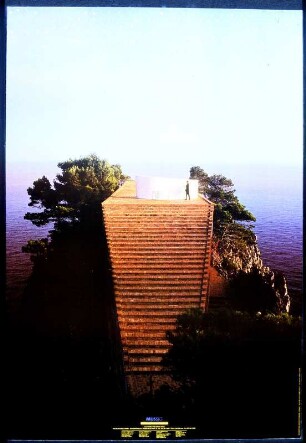 Teppenaufstieg am Meer, Reproduktion Plakat 1988 für Müssig AG