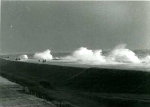 Sturm aus Süd-West, Insel Neuwerk, Norddeutsche Küste