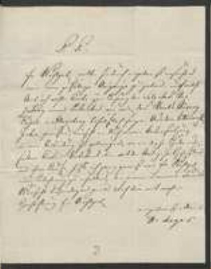 Brief von Heinrich Meyer an Johann Jacob Kohlhaas