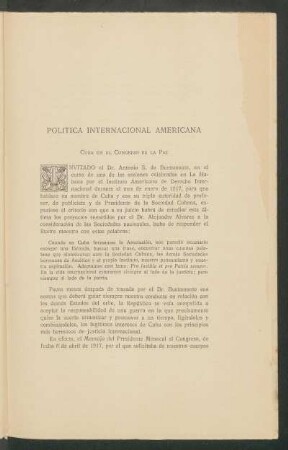 Política internacional americana