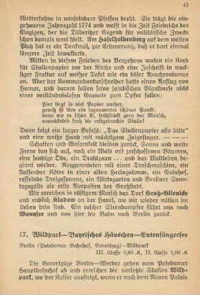 17. Wildpark - Bayrisches Häuschen - Entenfängersee