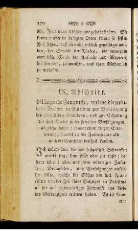 IX. Abschnitt.