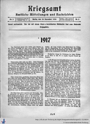 Nr. 2, 29.12.1916