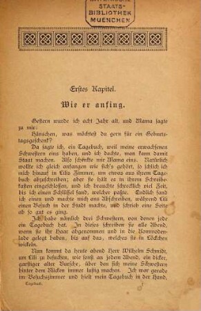 Tagebuch eines unartigen Knaben : Aus dem Amerikanischen