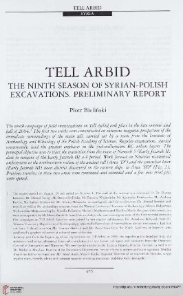 16: Tell Arbid