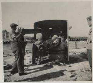 Wehrmachtssoldaten, Marine-Artillerie-Batterie Saint-Pol-sur-Ternoise
