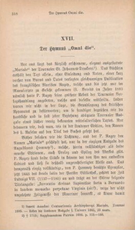 318-325 Der Hymnus "Omni die"