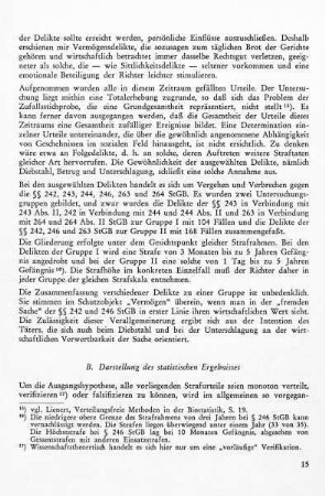 B. Darstellung des statistischen Ergebnisses