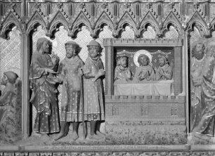 Christus erscheint den beiden Jüngern auf dem Weg nach Emmaus und das Emmausmahl