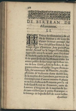 De Bertran De Allamanon, LI