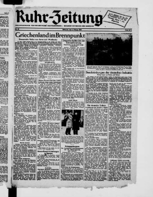 Ruhr-Zeitung ; Ausgabe G ; Gelsenkirchen, Bottrop/Gladbeck