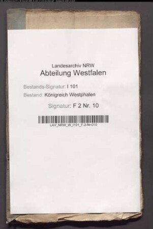 Revenuenverzeichnisse des aufgehobenen Domkapitels Paderborn