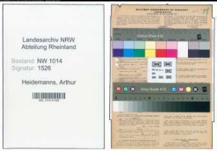 Entnazifizierung Arthur Heidemanns , geb. ()