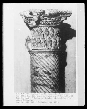 Baptisterium San Giovanni in Fonte der Basilika San Giovanni in Laterano — Cappella di San Venanzio