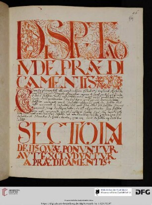 Disputatio quarta, De praedicamentis