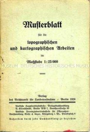 Anleitungsheft für den Umgang mit topografischen Karten
