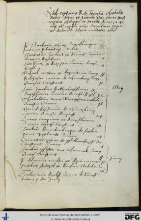 [fol. 49] Rektorat Theobald Bapst 1540