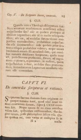 Caput VI. De concordia scripturae et rationis.
