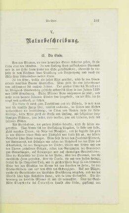 V. Naturbeschreibung