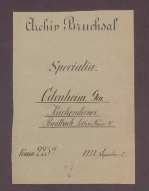 Instrumentum nobilitatis des Lothar Franz von Breidbach-Bürresheim.