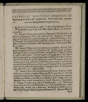 Patres, Et Doctores Agnoscentes [...] Romanam Ecclesiam esse Apostolicam, & Ecclesesiarum omnium matrem eaput primum, Magistram &c.