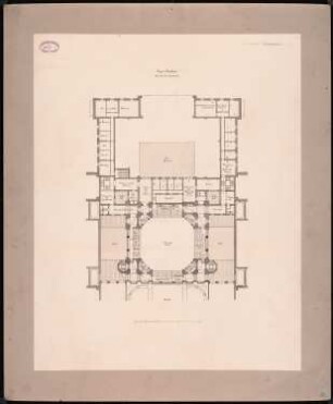 Reichstag, Berlin Zweiter Wettbewerb: Grundriss OG