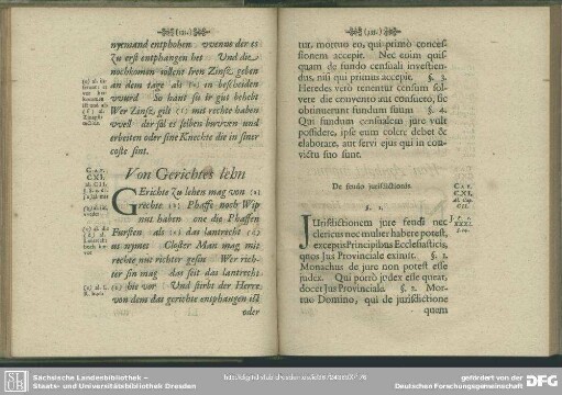 Cap. CXI. Von Gerichtes lehn