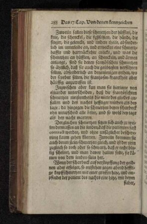 Das 16. Capitel. Von denen kennzeichen der kröpffe, und was dabey zu vermuthen.