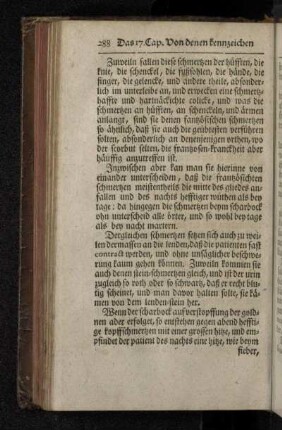 Das 16. Capitel. Von denen kennzeichen der kröpffe, und was dabey zu vermuthen.
