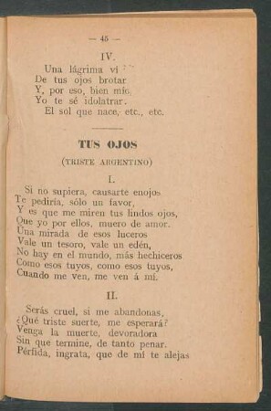 Tus ojos : (Triste argentino)