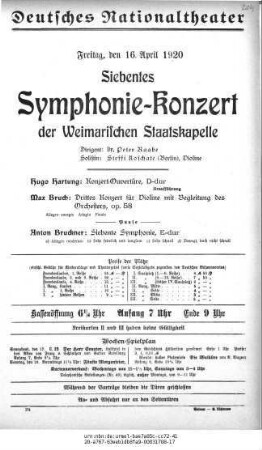 Siebentes Symphonie-Konzert