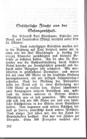 Gefährliche Flucht aus der Gefangenschaft